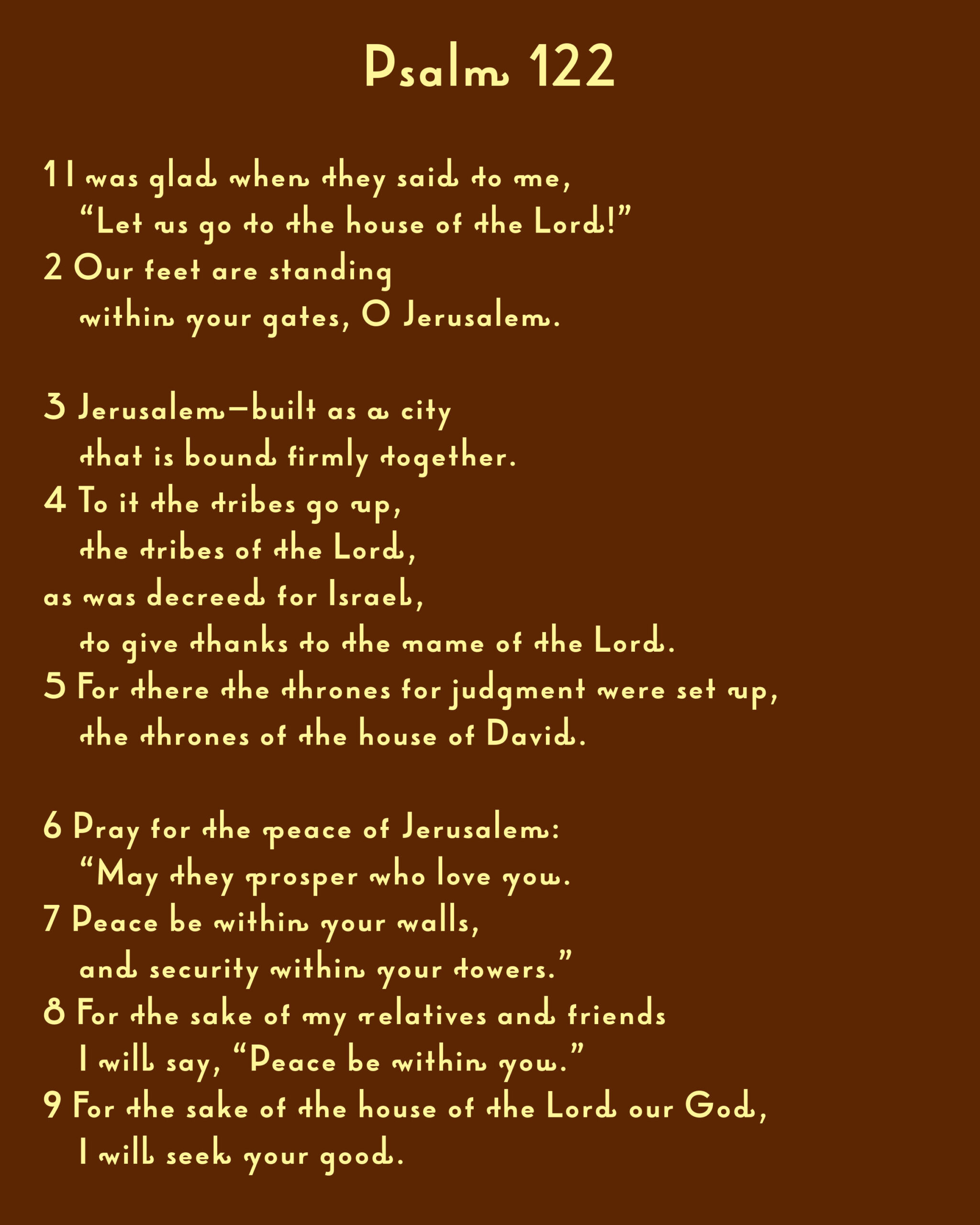 Pray for the Peace of Jerusalem